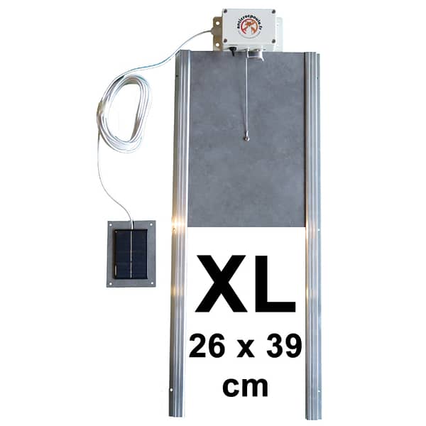 Porte poulailler XL - Grande taille Avec cellule solaire déportée