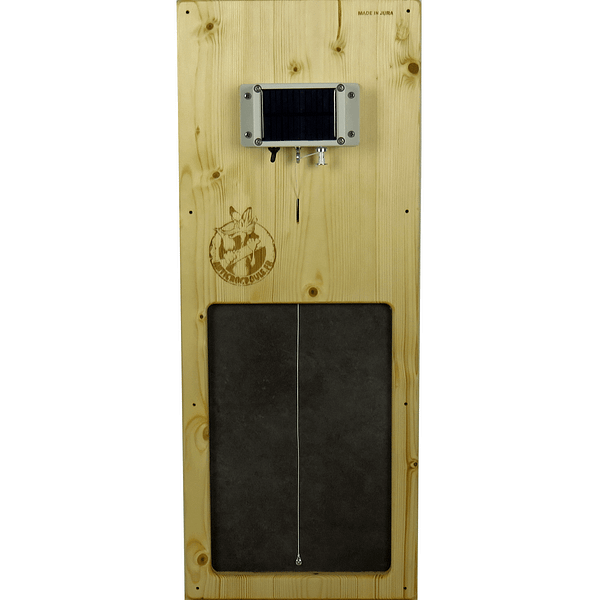 Porte guillotine pour poulailler en bois anticrocpoule